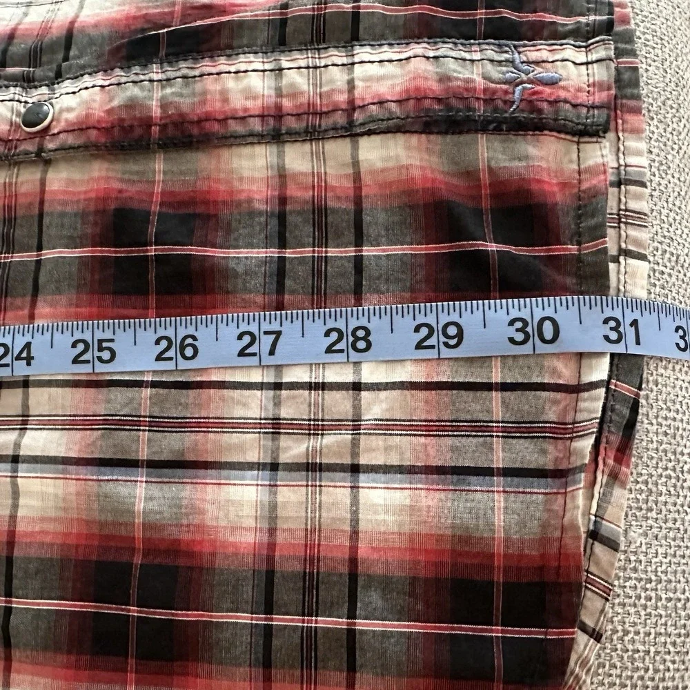 Wrangler 20X‎ Twenty X Western Plaid Pearl Snap Shirt MJ1246M Size Mens XL
